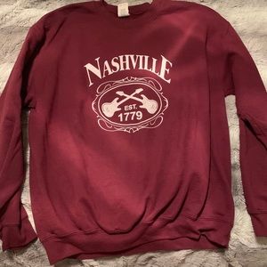*SOLD* Maroon Nashville crew neck